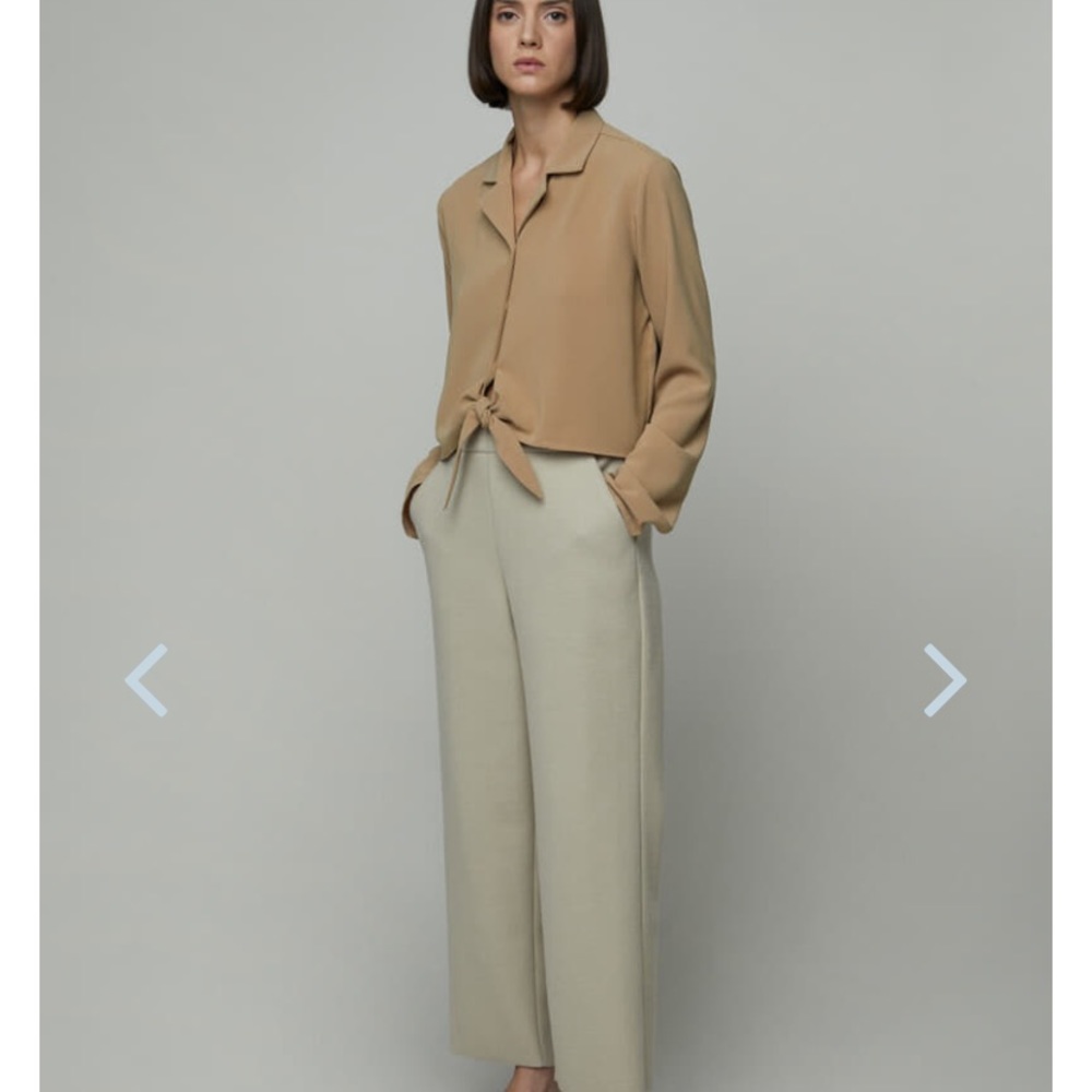 Oak + Fort cream pants